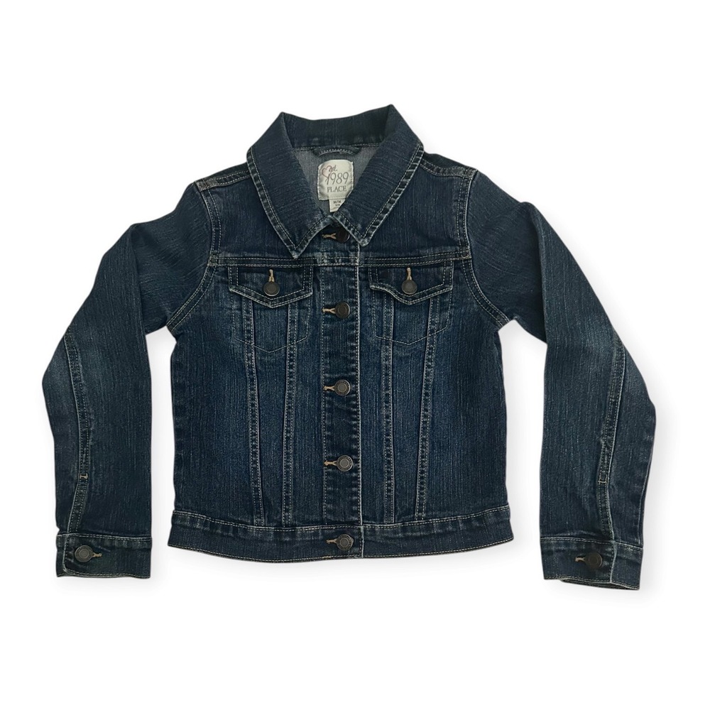 The Childrens Place Denim Jacket Dark Wash 7/8 Kids